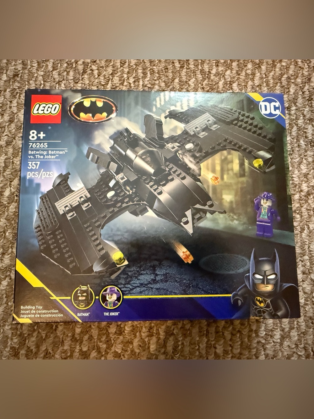 LEGO DC Batman Black Batwing Building Set - Batman & The Joker